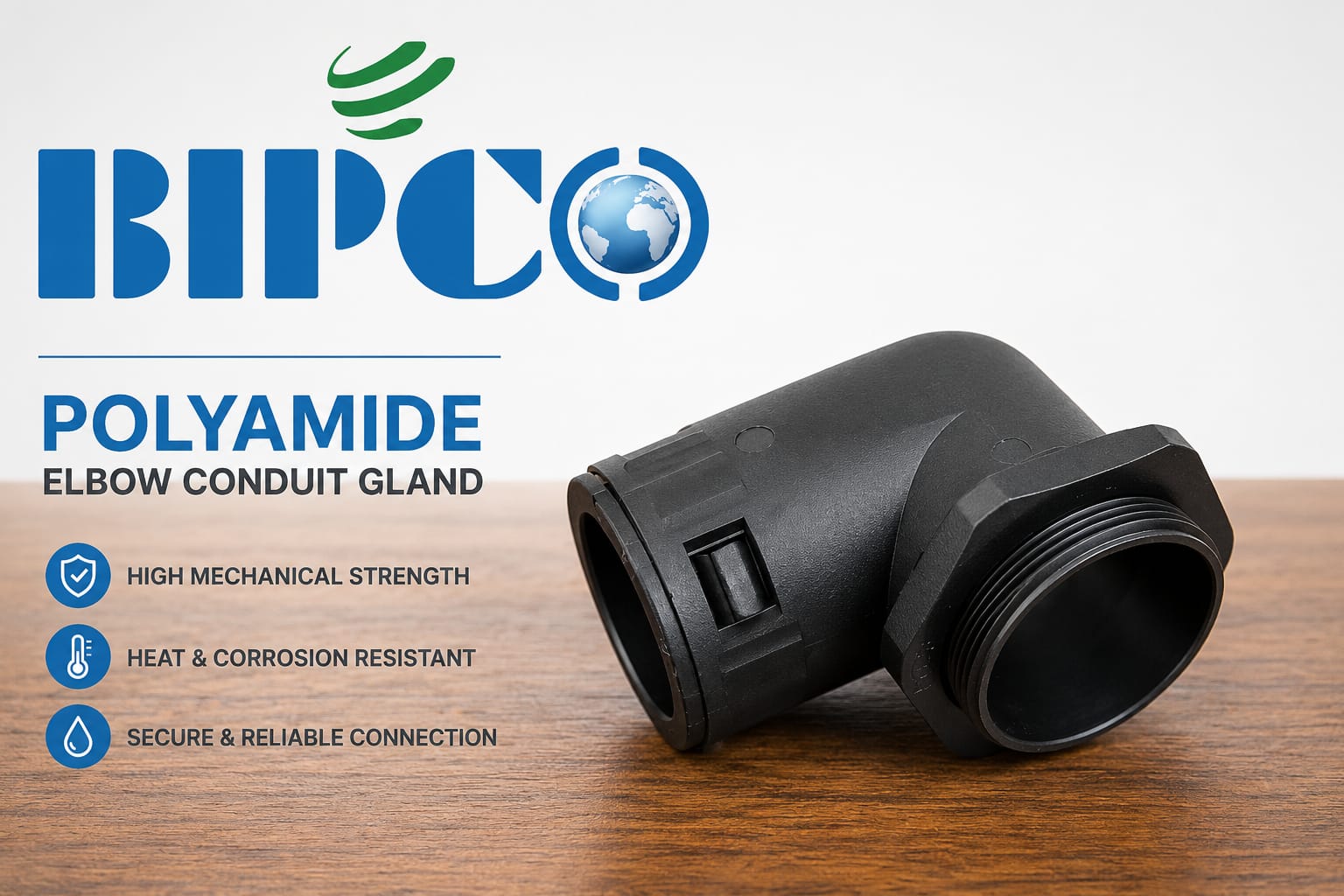 BIPCO Polyamide Pipe 90 Degree Gland